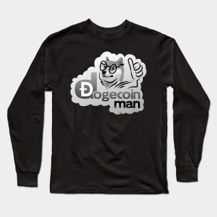 DogeCoin Man Meme T Shirt Long Sleeve T-Shirt